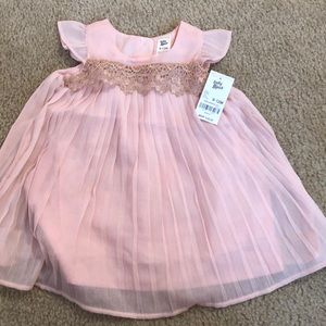 Pink pleated dress Oshkosh